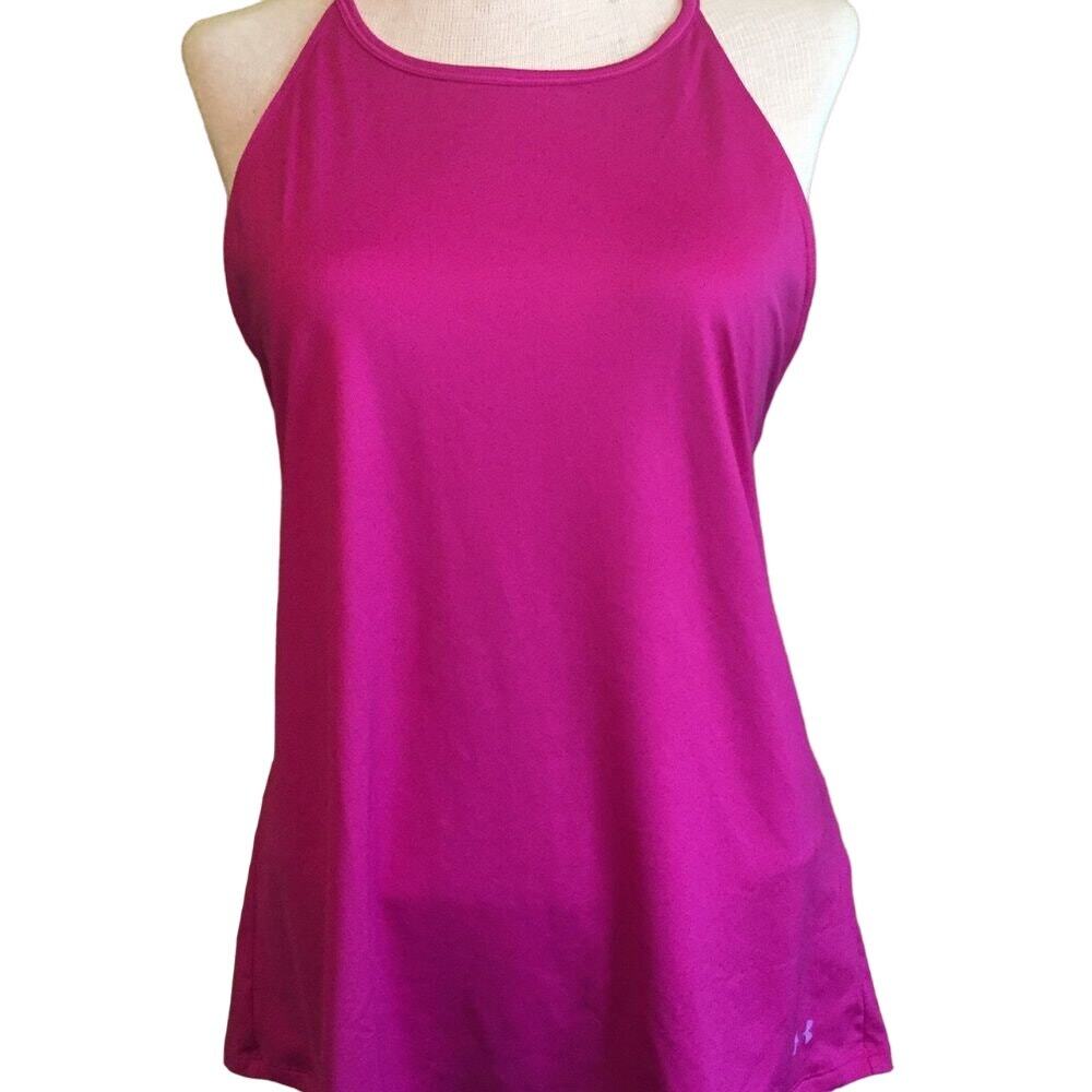 Under Armour Open Back Pink Tank Top New L